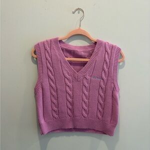 Urban Outfitters × iets frans... Cable Knit Sweater Vest